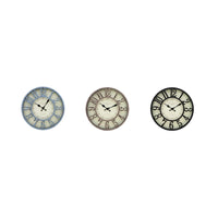 Ad - Orologio Parete Plastica A 3 Colori Ø 31Cm
