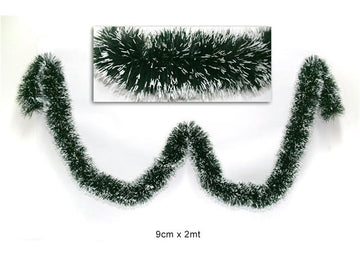 Christmas Filo Verde Bianco 2Mt