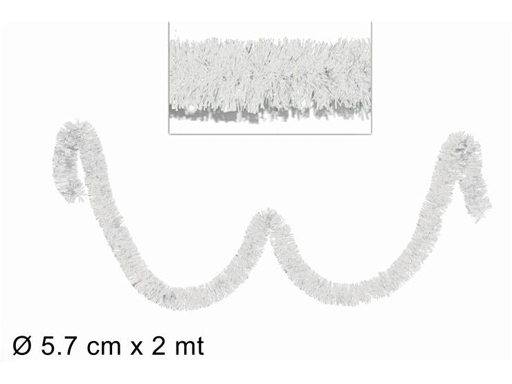 Christmas Filo Addobbo Bianco 5,7Cm 2Mt