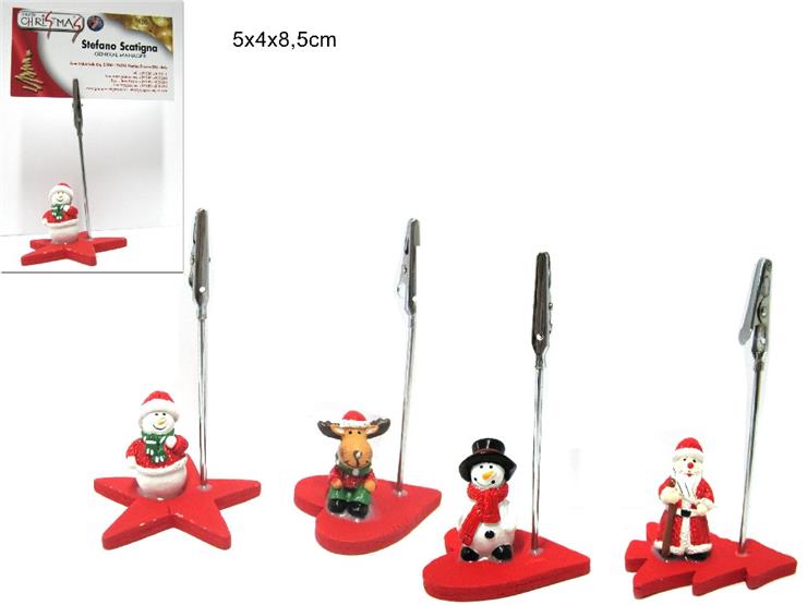 Christmas Fermabigliettini C/Sogg Natalizie