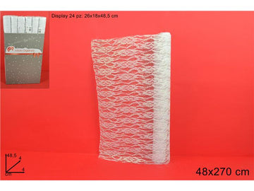 Christmas Rotolo Organza Merletto
