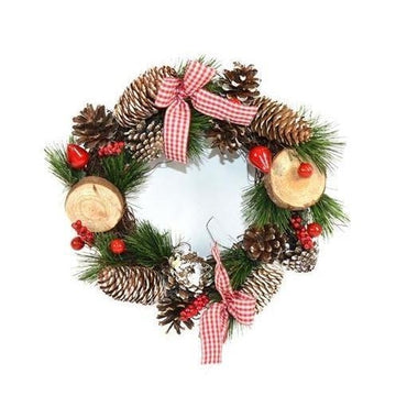 Christmas Dietroporta C/Vischio E Pigne