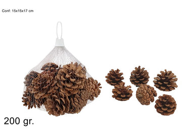 Christmas Pigne Decorative In Sacchetto 200Gr
