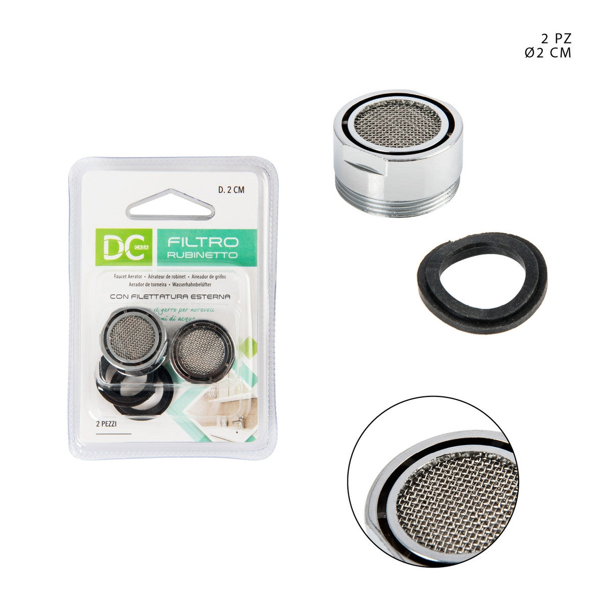Dc - Filtro Rubinetto C/Filettato Esterna Ø2 cm