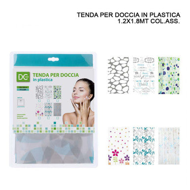 Dc - Pvc Shower Curtain 1.2Mx1.8M Assorted