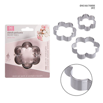 Dc Set 3Pz Stampi Per Dolci Fiore