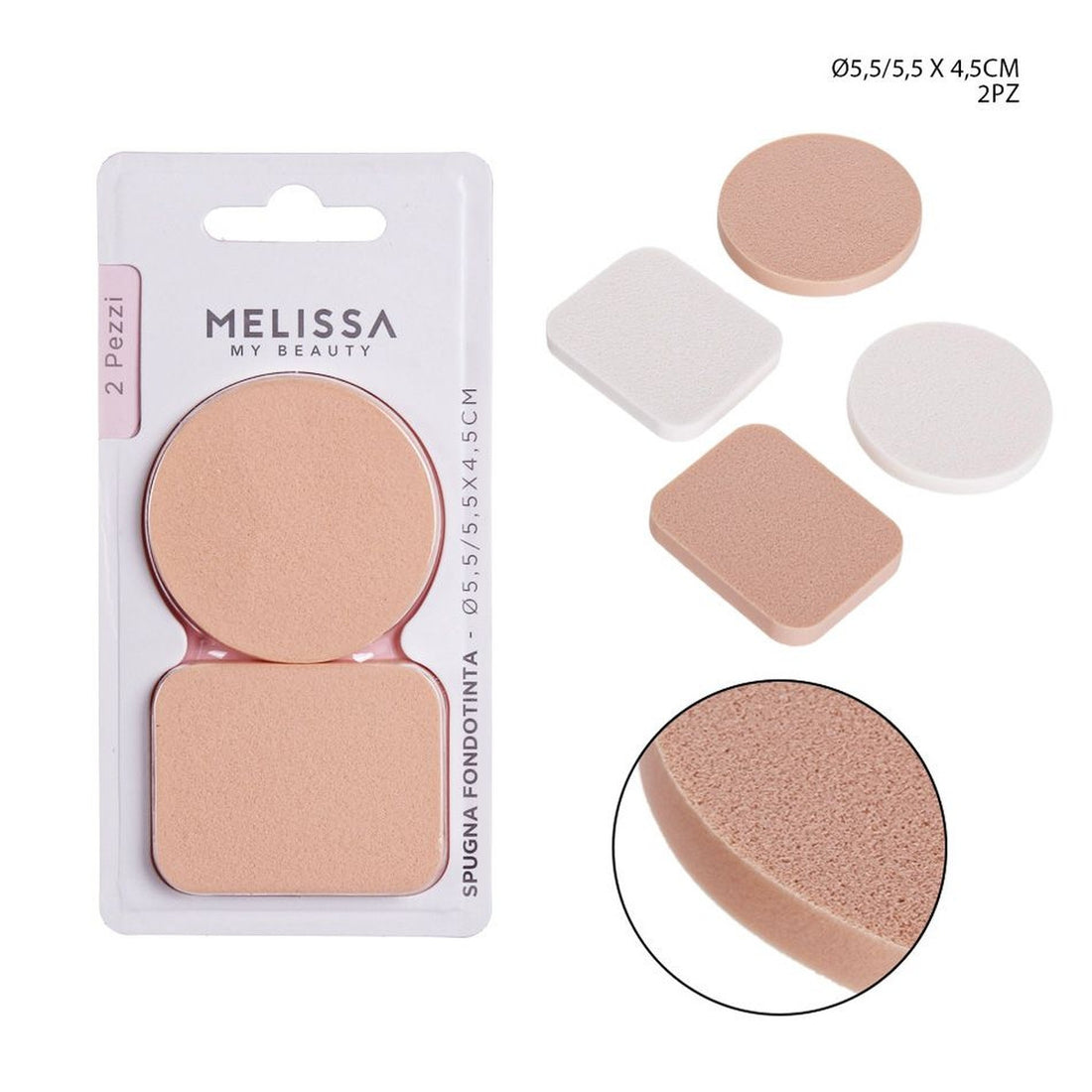 Melissa - Spugne Trucco 2Pz