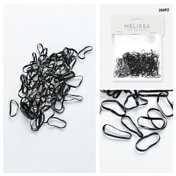 Melissa Elastici Per Capelli 260Pz Neri
