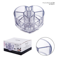 Melissa - Heart Cosmetic Holder 8 Places 11.5X9.3X6Cm
