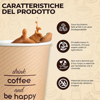 Lulù - Bicchierini Di Carta 75Ml 50Pz Misto Colore