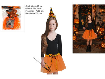 SS HW GONNA HALLOWEEN C/CERCHIETTO E BACCHETTE