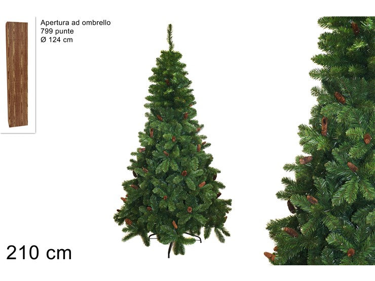 Christmas Pino C/Pigne 210Cm 799Punte 20K70-799H