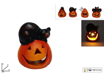 SS HW SOGGETTI HALLOWEEN 8CM CON LUCE 4ASS 1PZ