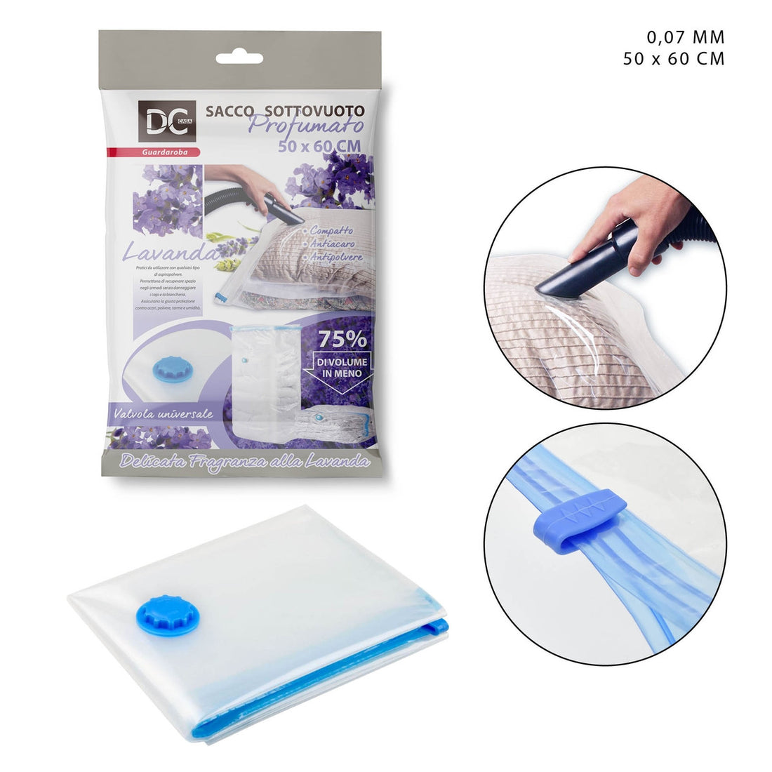 Dc - Sacco Sottovuoto 50X60 cm Profumo Lavanda