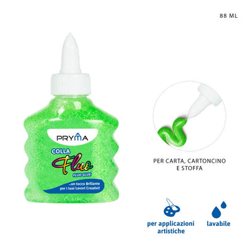 Pryma - Colla fluo verde  88Ml