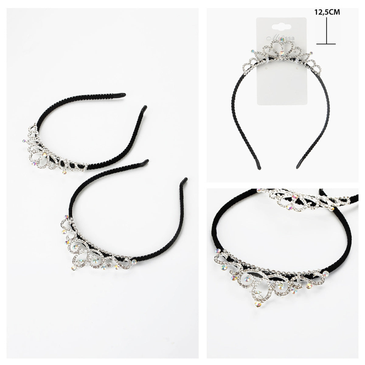 Melissa - Cerchietto Capelli C/Strass 12,5Cm