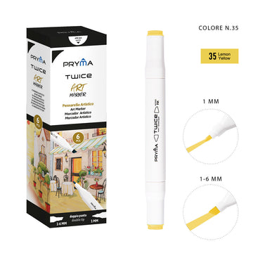 Pryma - Marcatore D/Punta Twice 2-5/3Mm Col. 35
