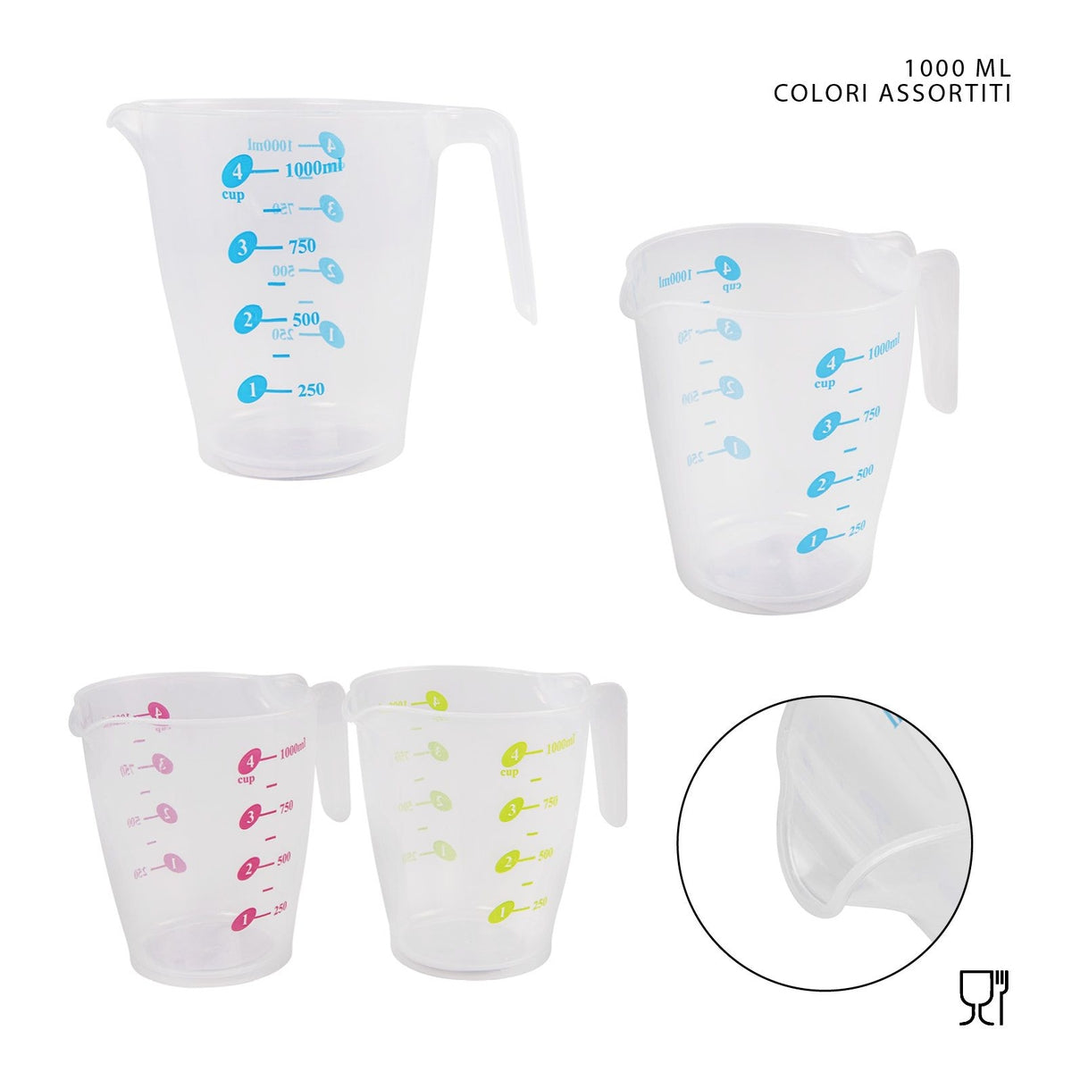 Dc Caraffa graduata in plastica