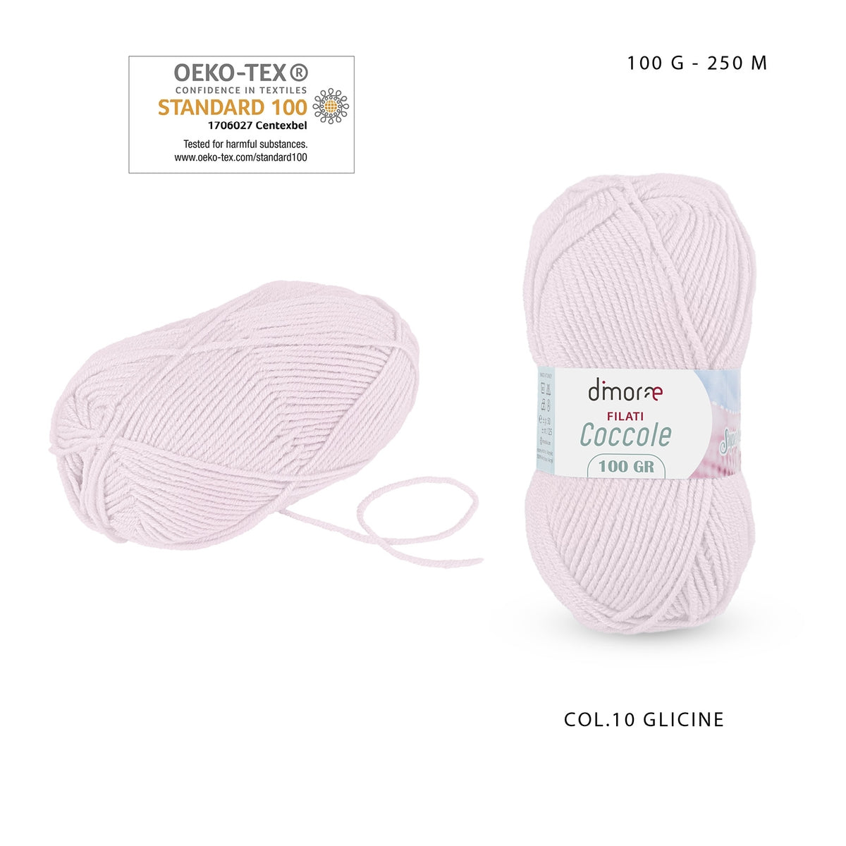 Dimorae Filati Coccole 100G 250M N.10 Wisteria