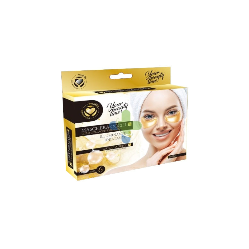 Setablu Maschera Occhi Gold 5 Paia