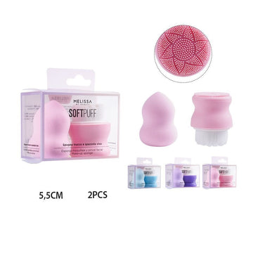 Melissa Sponge Makeup Face Brush 2Pcs