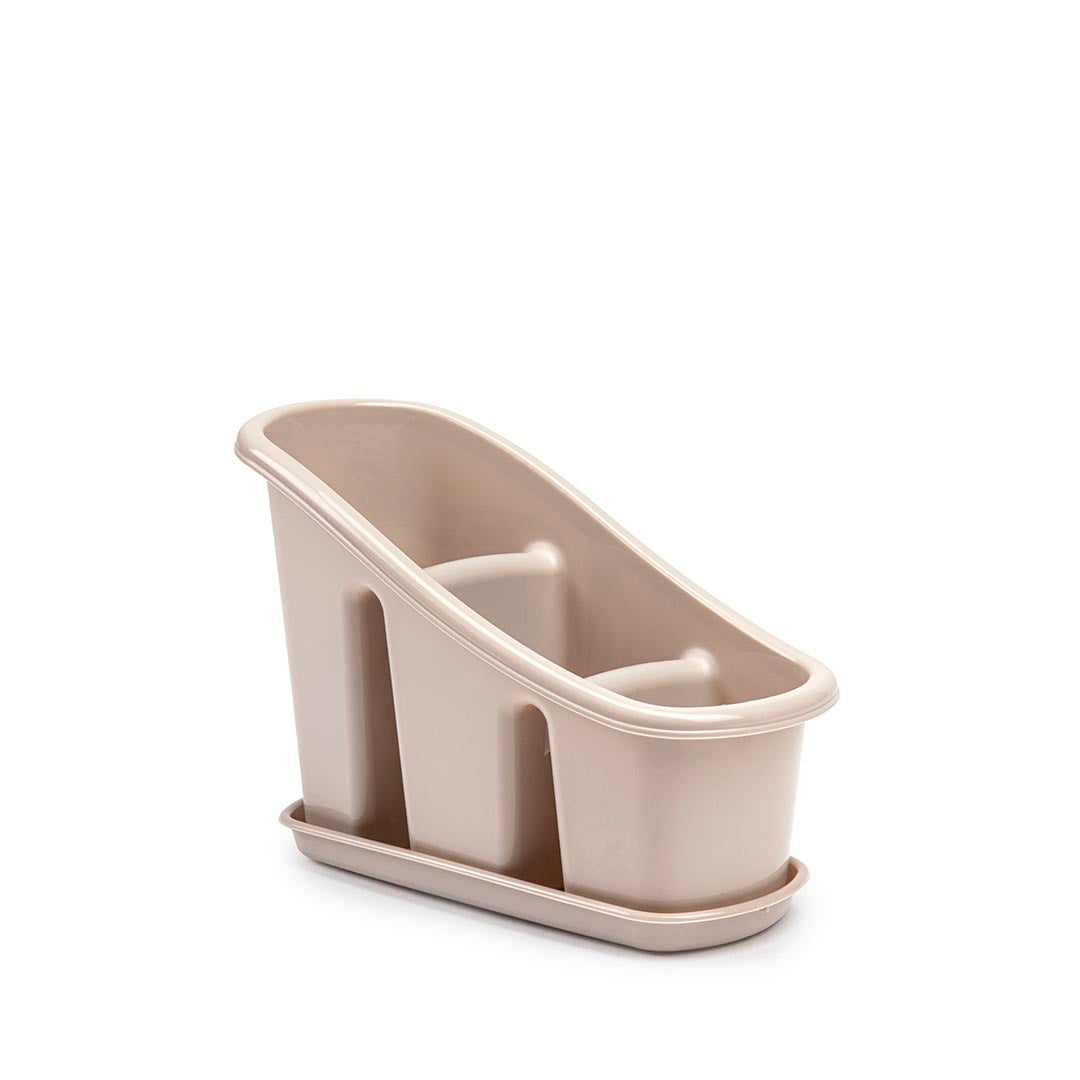 PlasticForte® - Simple Cutlery Drainer With Surt Vrm Tray