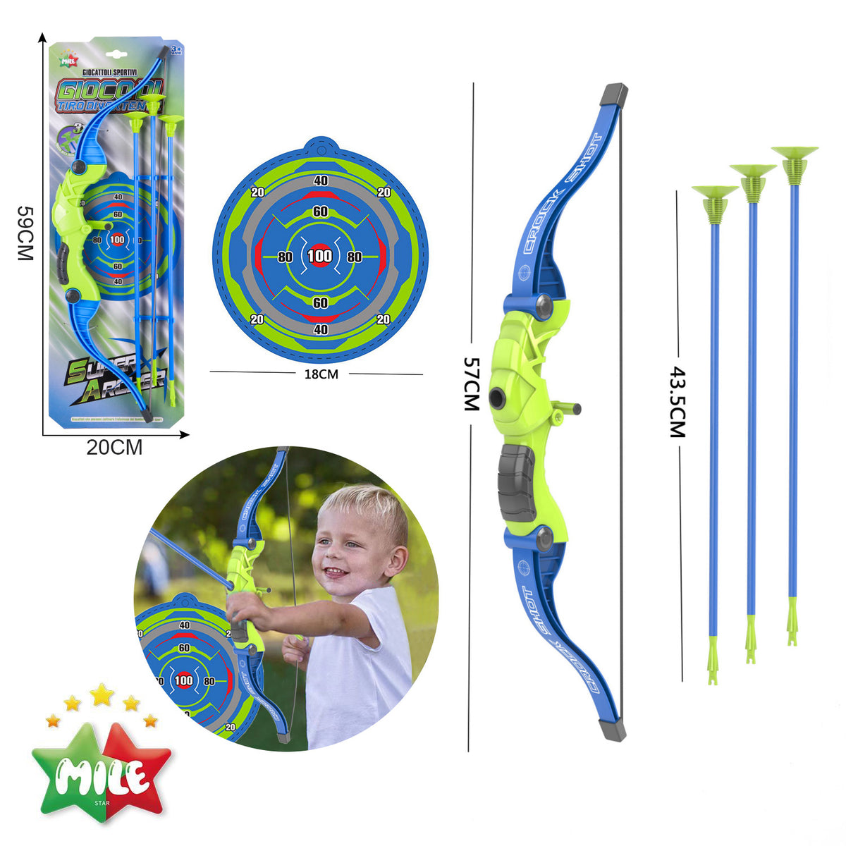 MILLE SET ARCO E FRECCIA