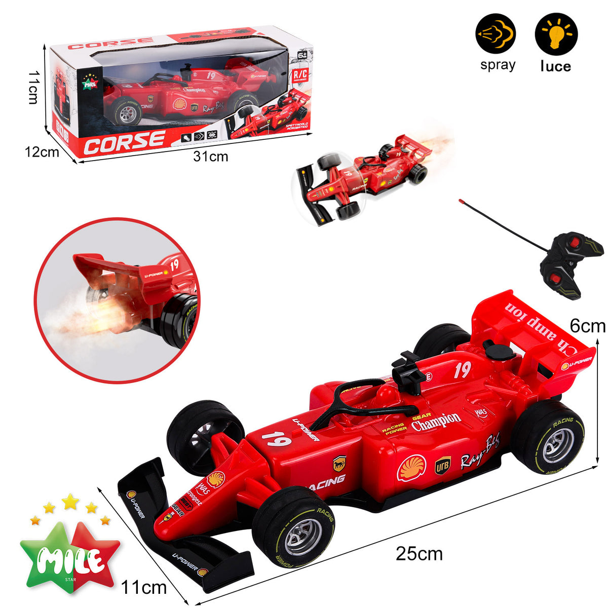 MILE AUTO ACROBATICA DA CORSA (LUCI/NEBULIZZAZI