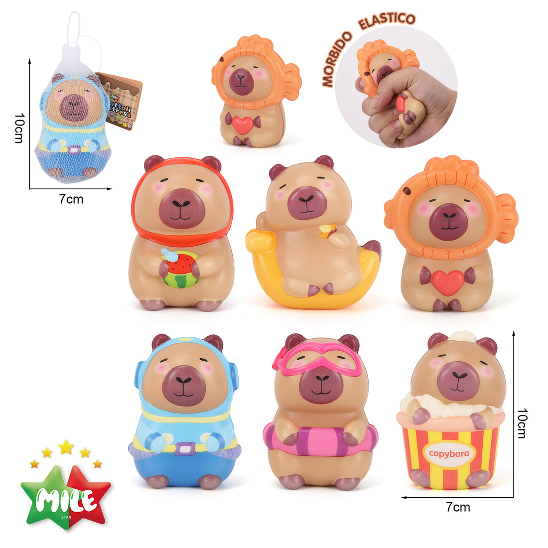 Mille Capibara (6 Modelli Assortiti)