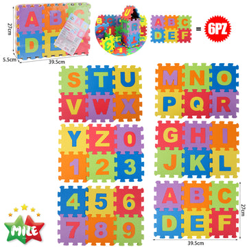 MILE PUZZLE CON ALFABETO E NUMERI IN EVA DA 36PZ