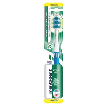 Mentadent - Spazzolino vertical expert medium