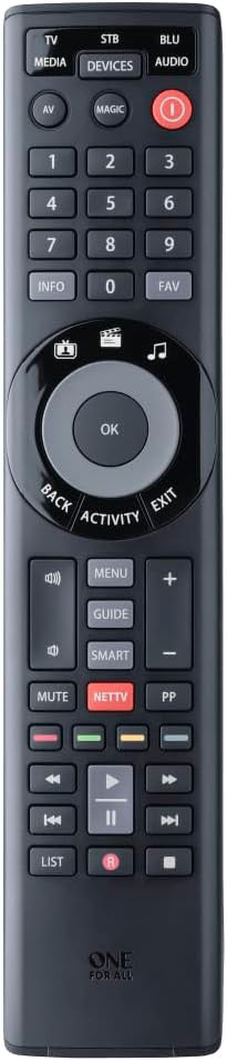One For All Universal Remote Control Optimized For Smart TV Urc7955