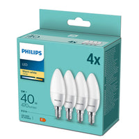 Philips - Dis Led Candle Bulb 40W E14 2700K 4pcs