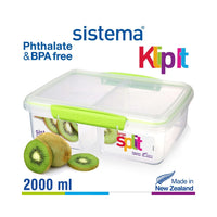 Sistema® Contenitore Accents 2 scomparti KLIP IT™