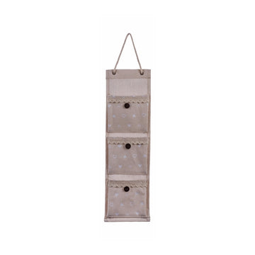 Ad - Istan 3 Pockets 3 Colors Object Holder 12X42Cm