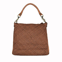 Elvira - Borsa a Spalla in Pelle Vintage Intrecciata - FrasiBags