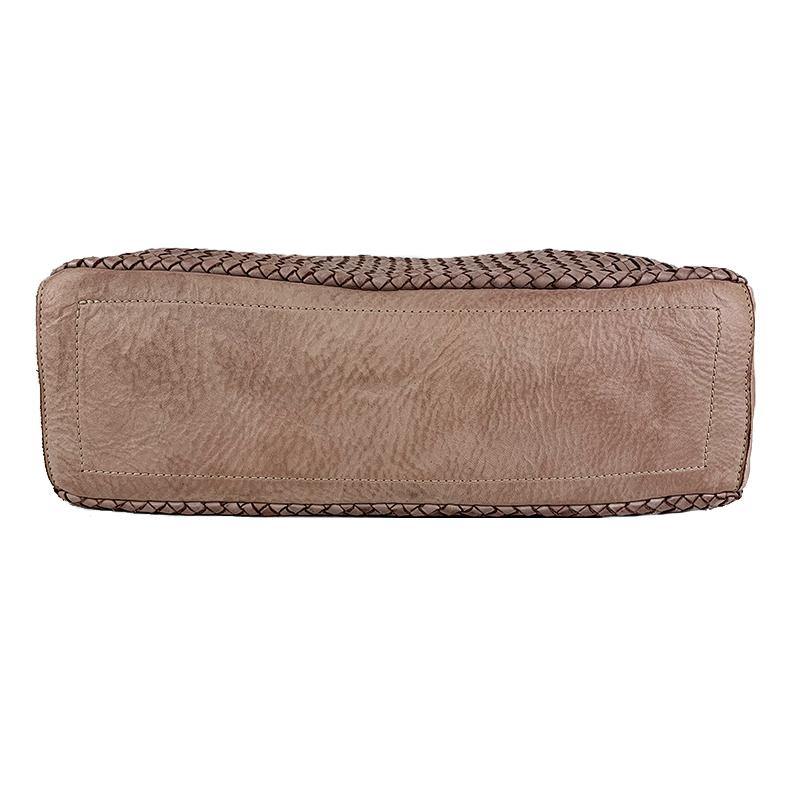 Elvira - Borsa a Spalla in Pelle Vintage Intrecciata - FrasiBags