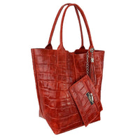 Ada - Borsa a Spalla in Pelle Effetto Cocco - FrasiBags