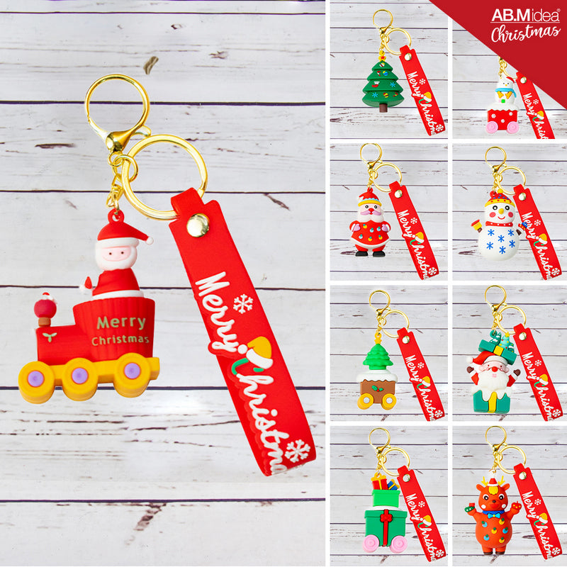 Ab.M Portachiavi Rubber Natale Assortiti