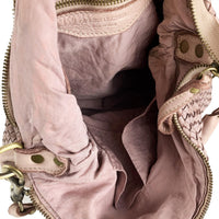 Elvira - Borsa a Spalla in Pelle Vintage Intrecciata - FrasiBags