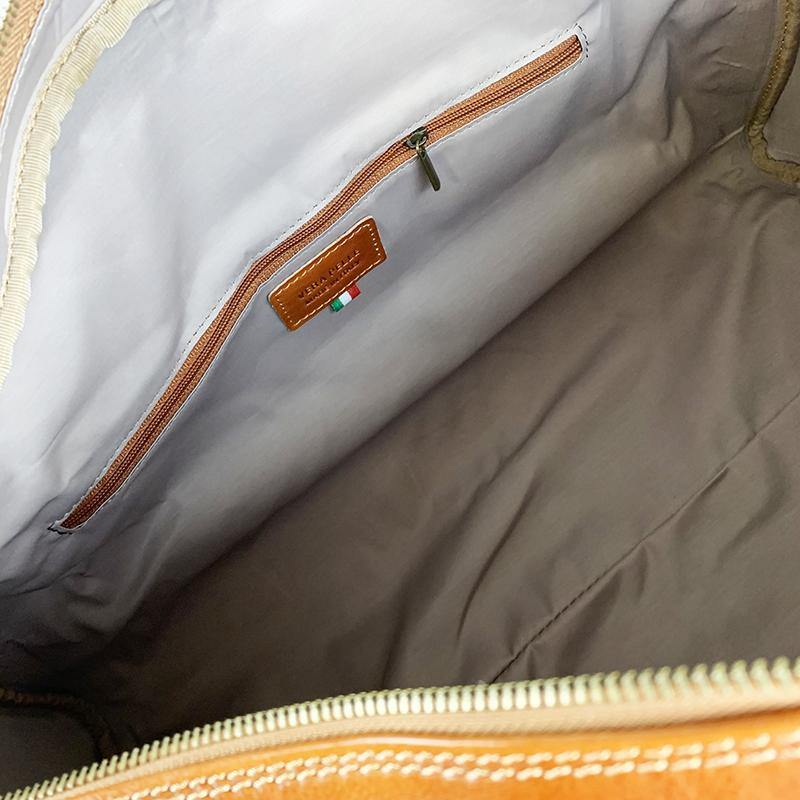 Franco - Borsone da Viaggio in Pelle Tamponata - FrasiBags