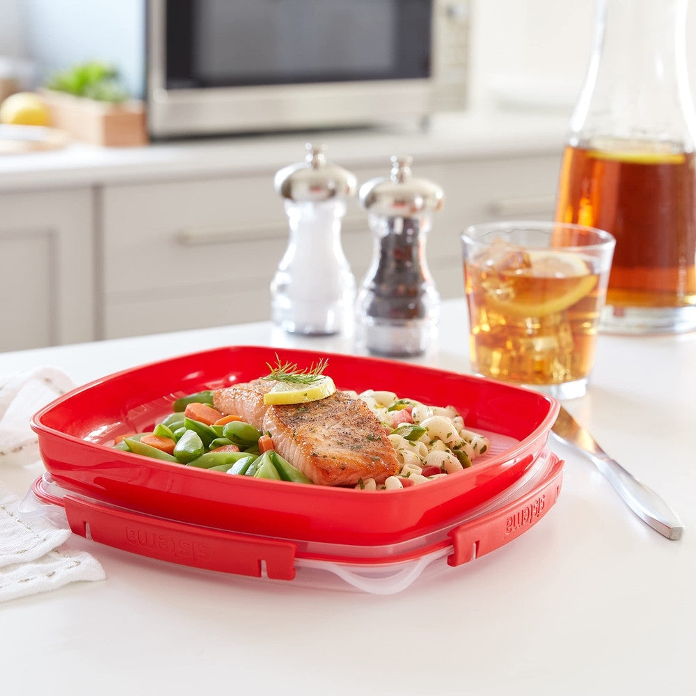 Sistema® - Microwave square plate 880ML